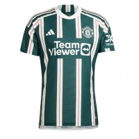 Camiseta Manchester United Alejandro Garnacho #17 Segunda Equipación Replica 2023-24 mangas cortas